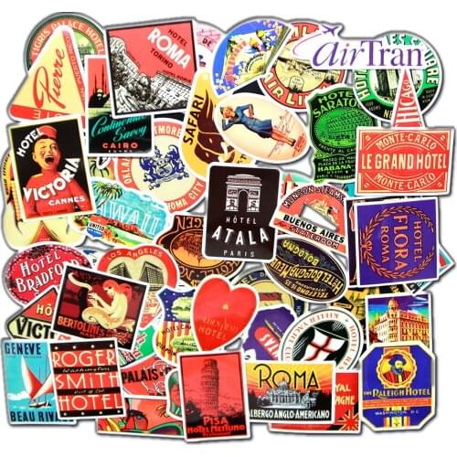 Mixed 55 pcs stickers decals Home decor on laptop Handbag sticker decal fridge skateboard cut doodle sticker toy stickers