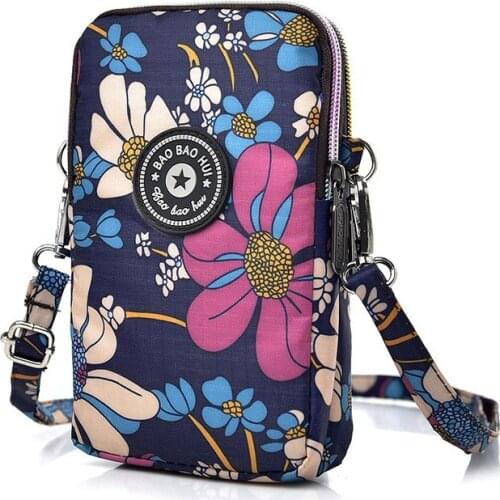 Wholesale Fashion Design Mobile Phone Bags Wallet Protect Case Cover Adjustable Shoulder Belt Outdoor Sports Running Arm Bags