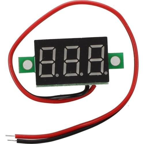 LED Mini Voltmeter digital voltage display panel meter 4.7-32V DC