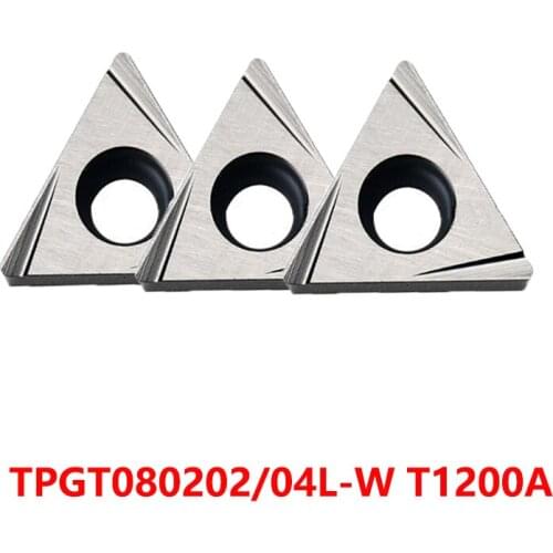 TPGT080202 TPGT080204 L-W T1200A TPGT 080202 080204 Carbide Inserts Lathe Tools Tunring Cutter 10pcs 100% Original