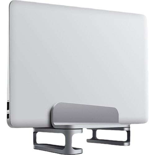 1pcs Vertical Cooling Laptop Stand Aluminum Single Desktop Holder w/Adjustable Dock for Notebook 10-17.3"