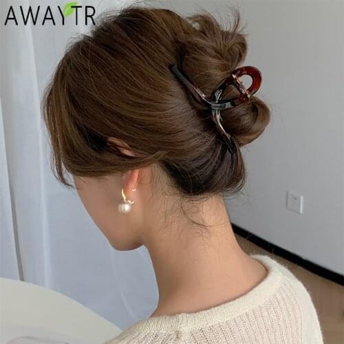 Barrettes Fashion Women Metal Hair Claws Hair Accessories Hairclips Hairpins Ladies Hairgrip Headwear Girls Ornaments Crab Bands