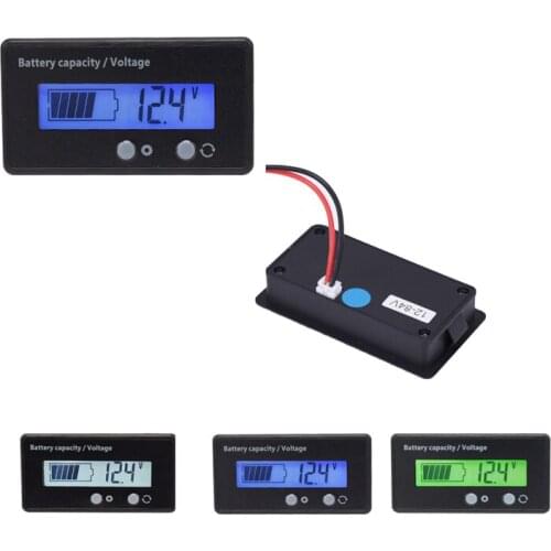 12V 24V 36V 48V 60V 72V DC10-100V Battery Power Indicator Power Voltmeter LCD Power Meter