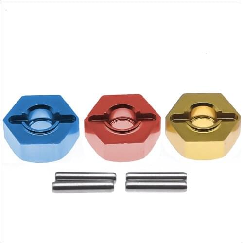 4pcs machined alloy wheel hub hex adapter 12mm/5mm for rc hobby model car 1-14 Wltoys 144001 buggy option hop-ups parts
