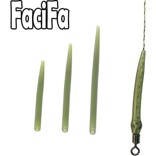 Carp Fishing Accessories Tail Rubber Anti Tangle Sleeves Line Aligner Hook Sleeve for Carp Fishing Rig Hair Ronnie Rig