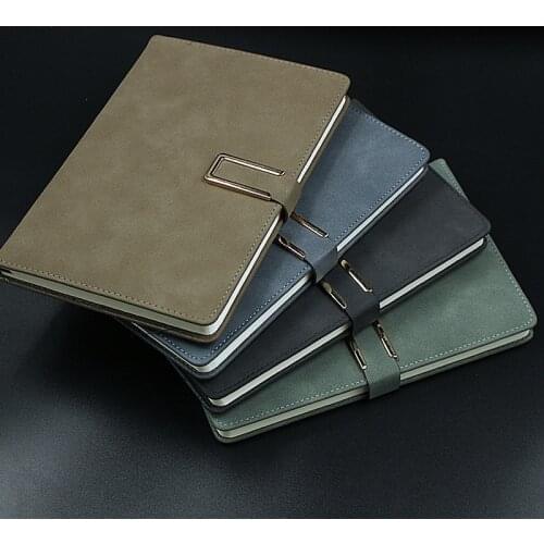 Soft PU Leather Aesthetic Notepad Simple Retro A6 Notebook Student Business Luxury Agenda Cover Office Accessories