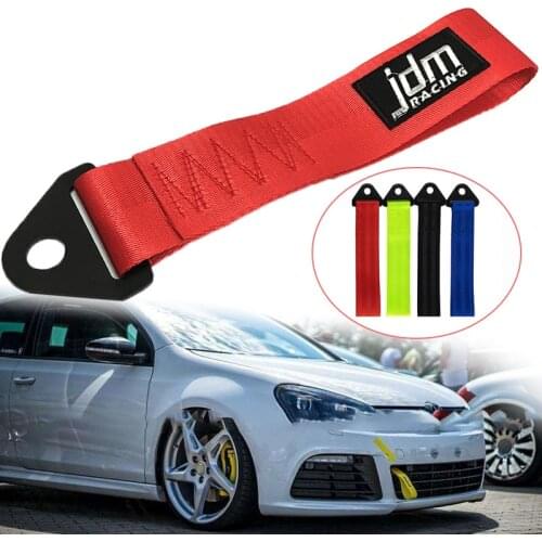 Newest JDM RACING tow strap Universal High Quality Racing car tow strap/tow ropes/Hook/Towing Bars without Screws and nuts