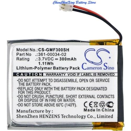 CameronSino/ALLCCX 300mAh Smartwatch Battery for Garmin Fenix 3, Fenix 3 HR