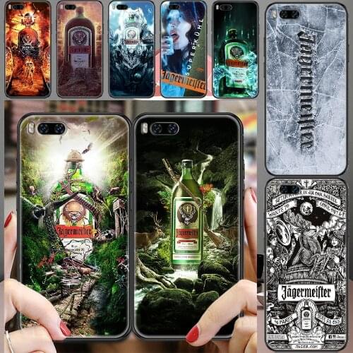 Alcohol Jagermeisteres Logo Phone case For Xiaomi Mi Max Note 3 A2 A3 8 9 9T 10 Lite Pro Ultra black luxury waterproof soft