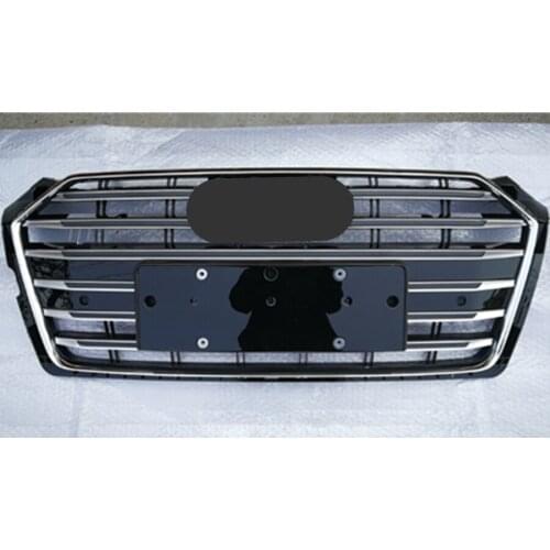 Piano Black Car Front Bumper Grille Grill for Audi A5/S5 B9 2017 2018 2019 Racing Grills car accessories