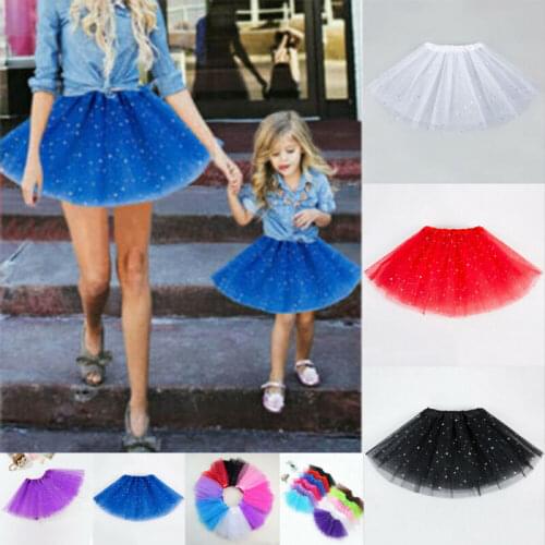 Adult Kids Tulle Tutu Skirt Dressup Party Costume Ballet Womens Girls Dance Wear