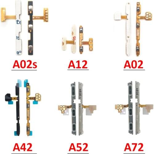 Power On Off Volume Side Button Key Flex Cable For Samsung Galaxy A02 A025F A02S A027F A12 A125F Replacement Parts