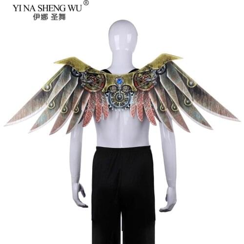 Halloween Man Carnival Party Unique Adult Decoration Steam Punk Children Wings Costume Steampunk Accessories Anime Cosplay Gift