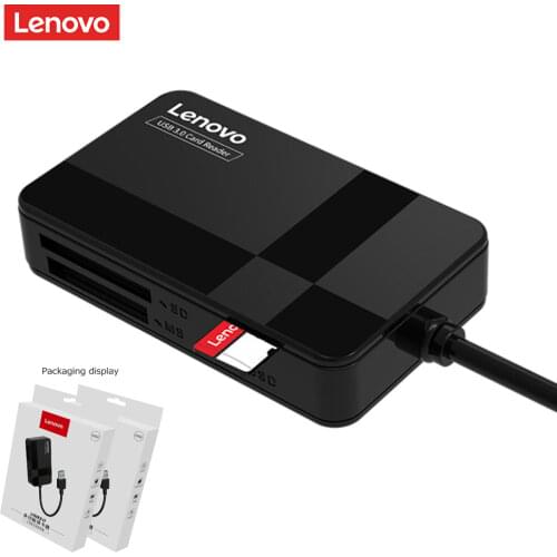 Lenovo D302/D303 USB 3.0 SD Card Reader 5Gbps 4 in 1 TF CF MS Secure Digital Memory Card Reader Adapter Cardreader Support 2TB