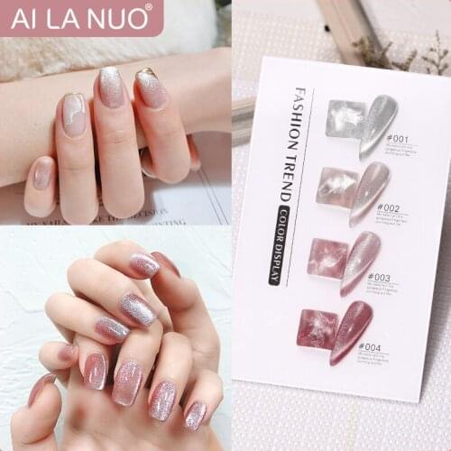 Cats Eye Magnetic Nail Polish Gel Soak Off UV LED Nail Varnish Lacquers Shiny Glitter Beauty Design Cat Polishes TSLM2