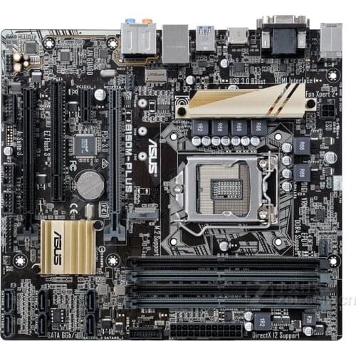 Original Used Desktop Motherboard Asus B150M-PLUS LGA 1151 DDR4 I3 I5 I7 CPU 64G Micro ATX board