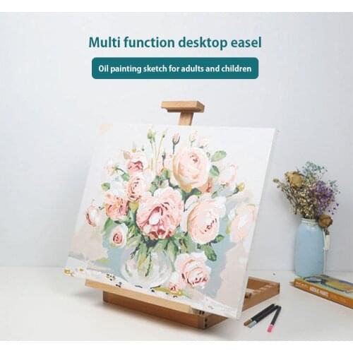 Adjustable Height Multifunctional Desktop Easel For Children Student Artist Adult Oil Painting Sketchpad Drawing Board Bracket