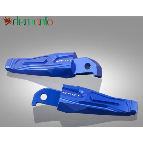 Motorcycle Footrests Rear Passenger Foot Peg With Logo MT-07 For Yamaha MT07 MT-07 MT 07 2015 2016 2017 2018 2019 mt07 15-19