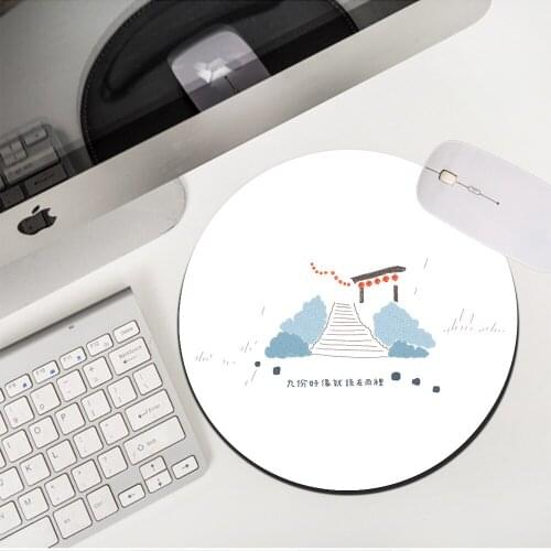 MRGLZY Drop Shipping white Small Mouse Pad Genshin Impact Gamer MousePad Minimalist DeskMat Nonslip Rubber PC Gaming Accessories