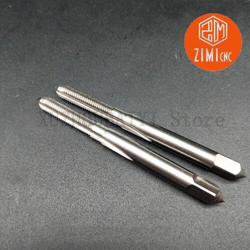 2pcs M4*0.35 standard machine tapping set 4mm diameter 0.35mm thread distance cutting kit high speed steel tapping hand tool set