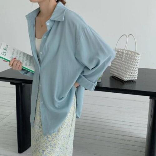 Cheap wholesale 2021 spring summer autumn new fashion casual ladies work women Blouse woman overshirt female OL At271M