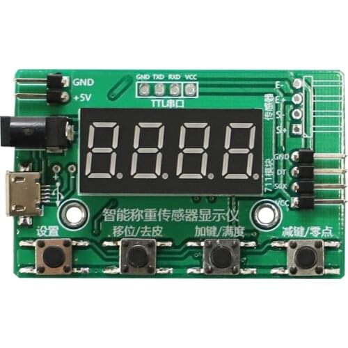 New HX711 AD Module Weight Sensor Digital Display Electronic Scale Weighing Pressure Sensors 1KG 5KG 10KG 20KG Instrument
