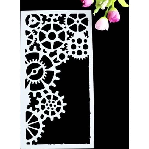 New Gear Wedding Cake Stencil Set Metal Parts Craft Fondant Stencils Cake Decorating Cake Tools Embossing Template Mold