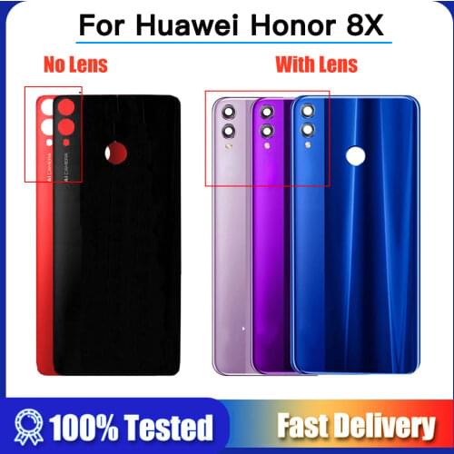 For Huawei Honor 8X Glass Housing Battery Cover Rear Door Replacement Back Case For Huawei Honor 8 X With Adhesive Sticker