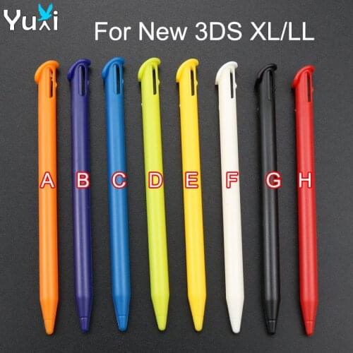 YuXi 2pcs/lot Plastic and Metal Retractable Touch Stylus Pen for Nintendo New 3DS XL LL