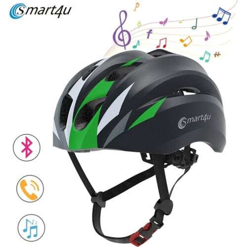 SH20 MTB Smart4u Bluetooth Music Helmet Outdoor Cycling Smart Bike Helmet Racing Motorcycle Bicycle Helmet Men Women Waterproof
