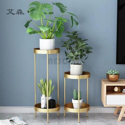 Nordic living room flower rack INS simple green plants floor style light luxury multi-storey shelving indoor balcony flower pot