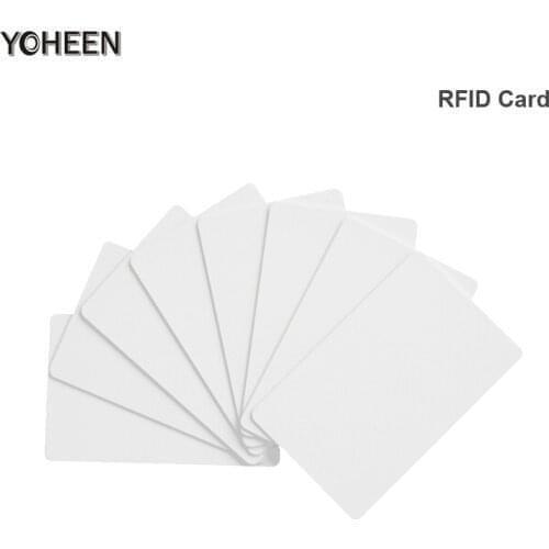 10pcs RFID Card 13.56Mhz Mifare one Re-writable Proximity IC Smart Cards Tag 0.8mm Thin For Access Control System