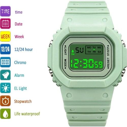 Sport Fashion Womens Watches Waterproof LED Digital Luxury Bracelet Female Men WristWatch Casual Electronic Gift Zegarek Damski