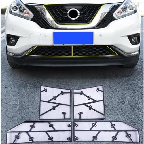 For Nissan Murano 2015 2016 2017 2018 2019 Steel Front Grill Insect Net Screening Mesh Protection Cover Accessories