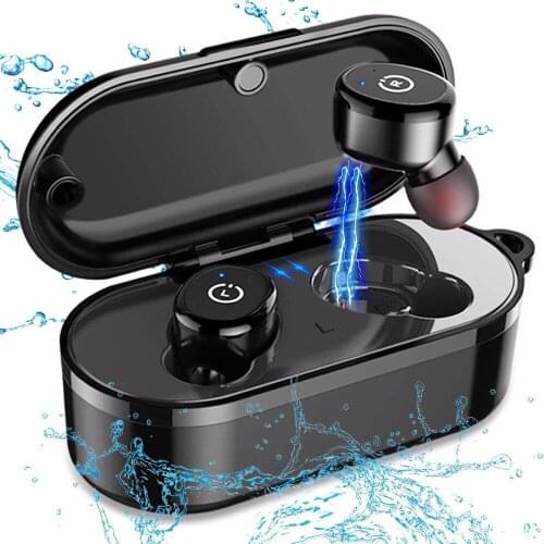IPX8 Waterproof TWS In-Ear Bluetooth earphone Wireless With Mic Car and wireless earphones Charging Box Earbuds