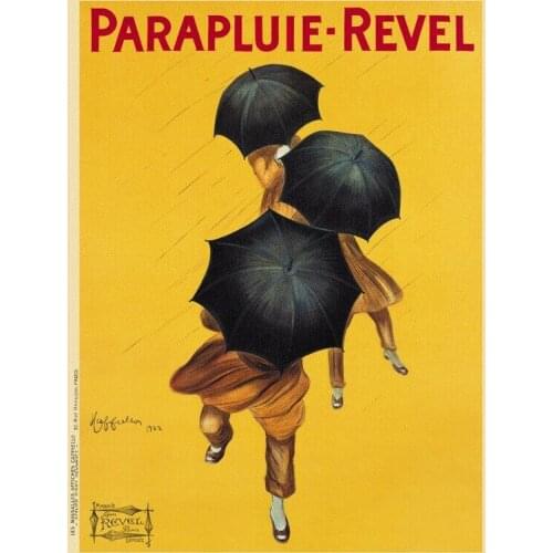 Vintage Travel PARAPLUIE REVEL Art Film Print Silk Poster Home Wall Decor 24x36inch