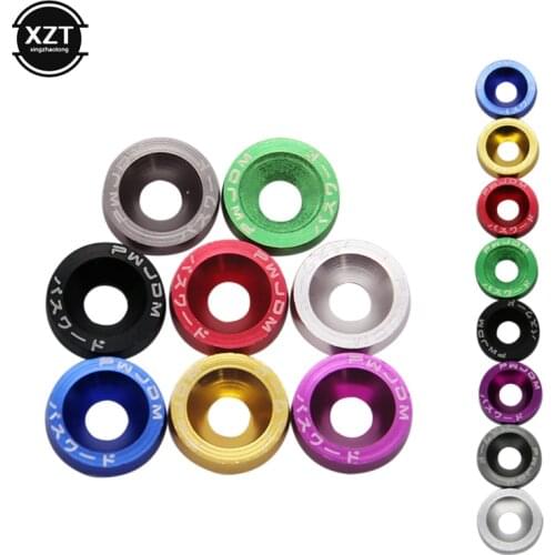 10PCS Car-Styling M6 JDM Car Modified Hex Fasteners Fender Washer Bumper Engine Concave Screws