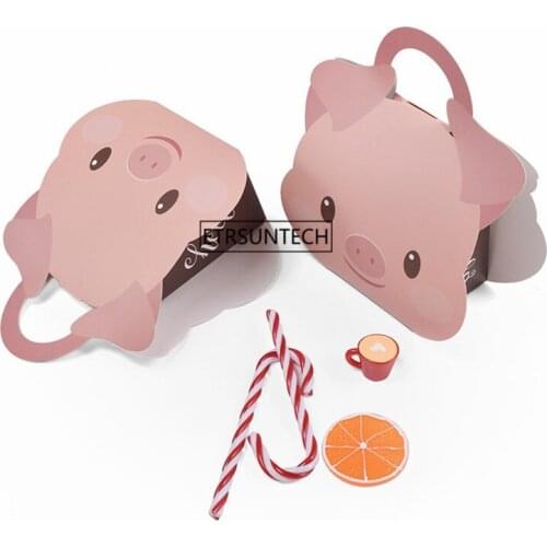 200pcs Kraft Gift Boxes Paper Animal Hanging Bag Box Candy Chocolate Packing Box Storage DIY Wedding Cake Gift Boxes