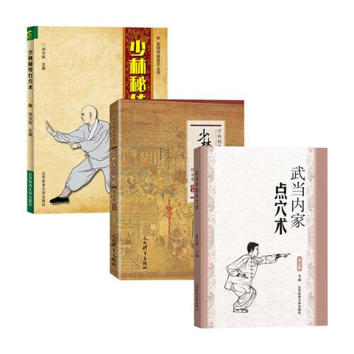 3 Book / set Wudang Neijia acupoint pressing technique + Deng Fanghuas unique skill in Shaolin in Chinese