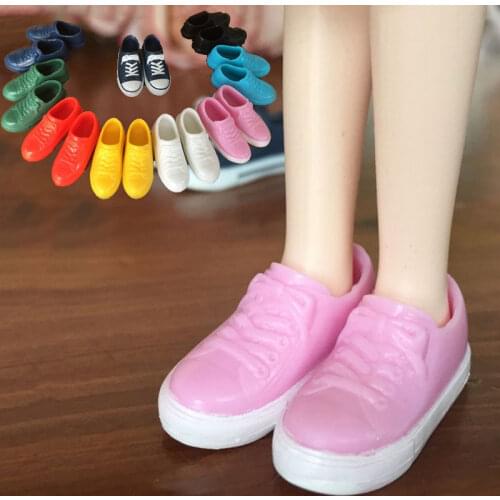 6 Colors 1/6 Fashion 1:6 Sneakers For Blyth Doll Curvy Colorful Doll Shoes For Lica Doll Mini Girls Doll Toy Accessories