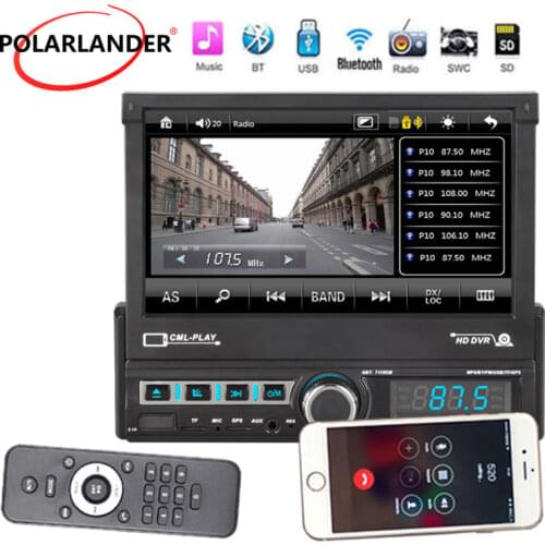 7''1 DIN GPS Car MP5 Player Bluetooth NAVI Radio Stereo Mirror Link FM AUX DVR Radio Car auto autoradio