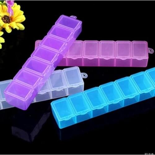 7 Grids 7 Days Weekly Pill Case Medicine Tablet Dispenser Organizer Pill Box Splitters Pill Storage Container First Aid Kit