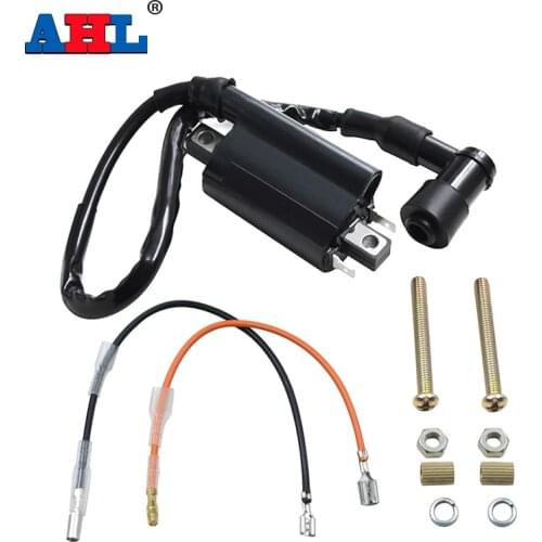 AHL Motorcycle Ignition Coil For KAWASAKI KLF300 Bayou 300 1986-2004 High Pressure Coil ATV Quad Dirt Pit Bike KLF 300
