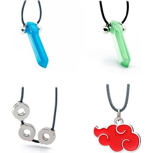Anime BORUTO Akatsuki Cosplay Accessories Necklace 18 Style Minato Kakashi Sasuke Itachi Sharingan Keychain Gift Toy Wholesale