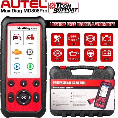 Autel MaxiDiag MD808 Pro OBD2 Auto Diagnostic Tool Scanner ABS SRS EPB Oil Reset
