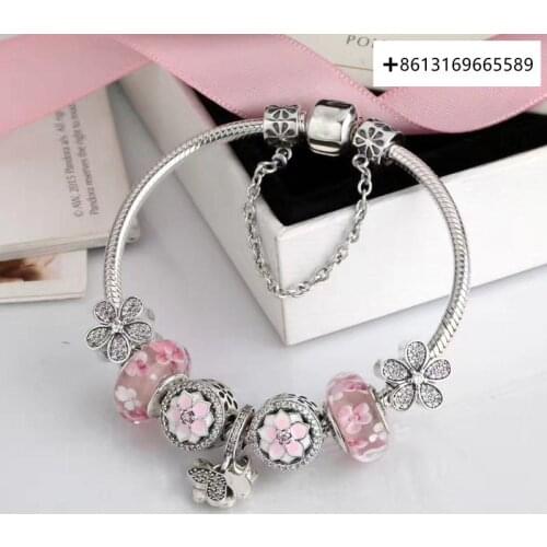 Hero100% 925 Pure Silver Original Copy High Quality 1:1 Bracelet Logo Free Wholesale Manufacturers