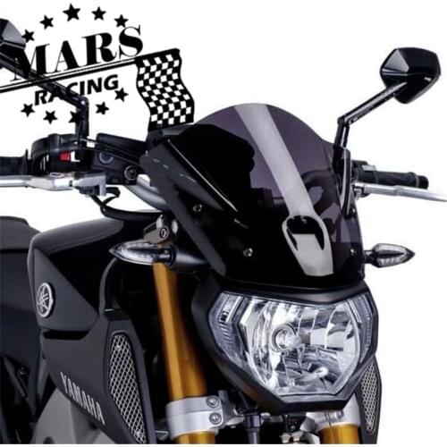 Motorcycle sport Touring MT09 Windshield WindScreen Wind Deflector For Yamaha 2013 2014 2015 2016 MT-09 FZ-09 FZ09 MT 09'13-'16