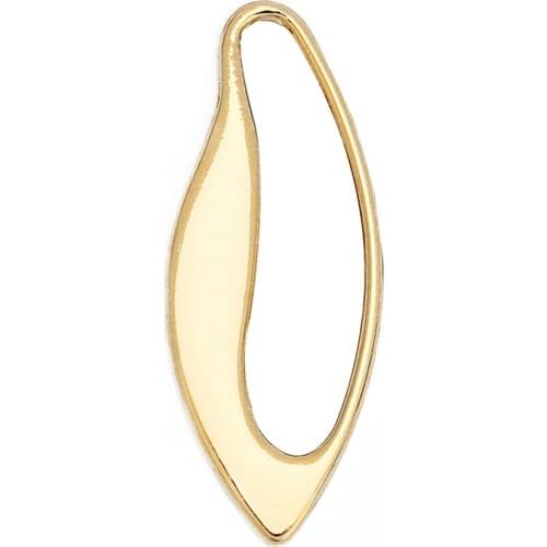 Doreen Box Zinc Based Alloy Connectors Shuttle Silver Color/Gold Color DIY Earrings Jewelry 30mm(1 1/8") x 12mm( 4/8"), 10 PCs