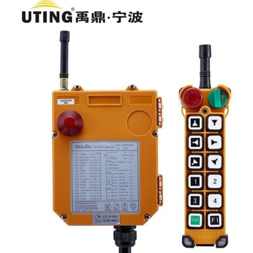 F24-12D(include 1 transmitter and 1 receiver)12 channels 2 Speeds Hoist crane remote control wireless radio Uting remote control