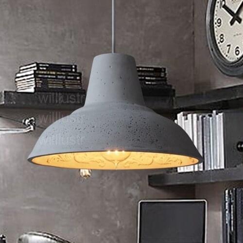 Willlustr gypsum suspension lighting hotel restaurant bar skygarden lamp dinning room living room bedside handmade pendant light